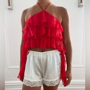 Ruffle Halter Top